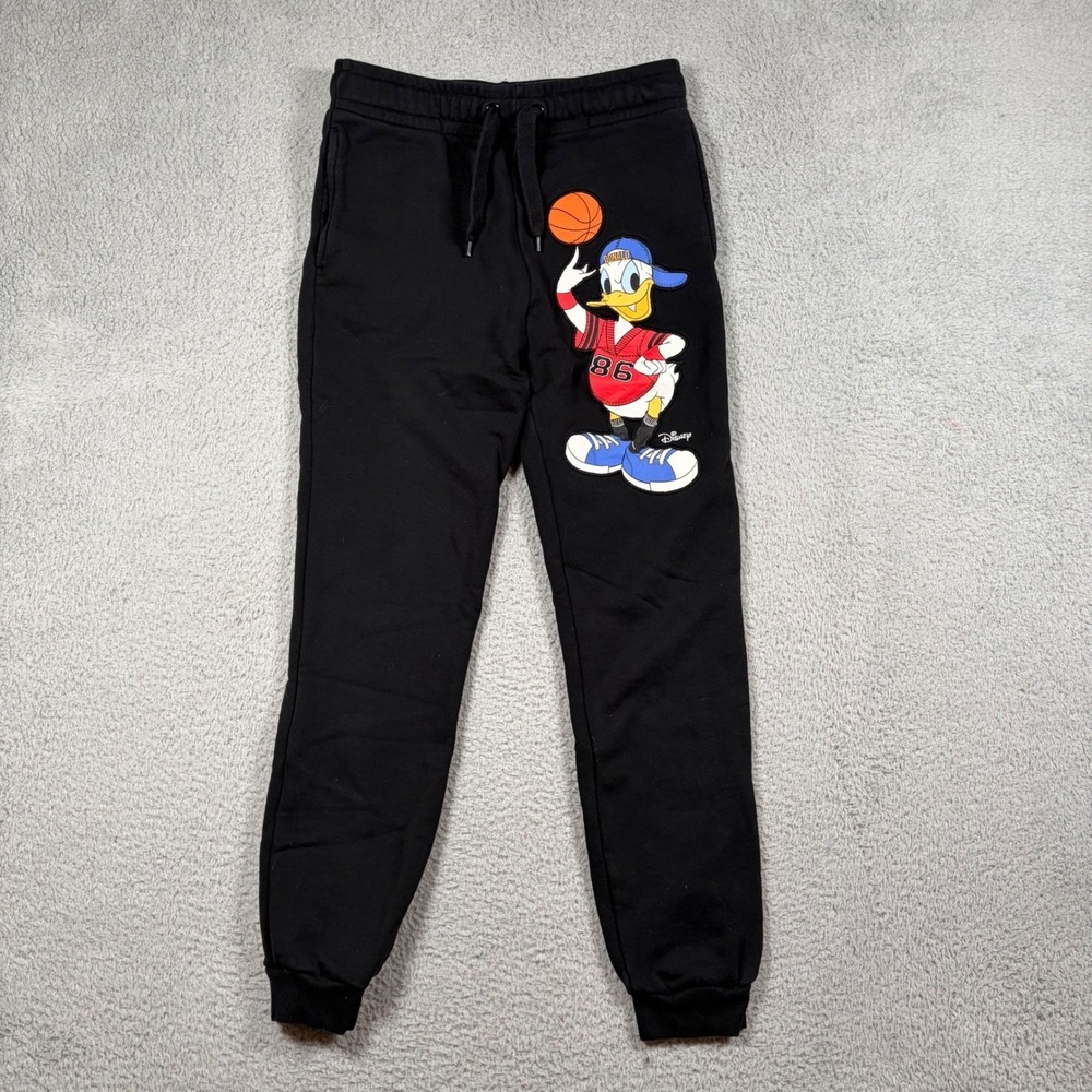 Moschino x H&M Disney Iconic Donald‎ Duck Black Jogger Sweatpants XS